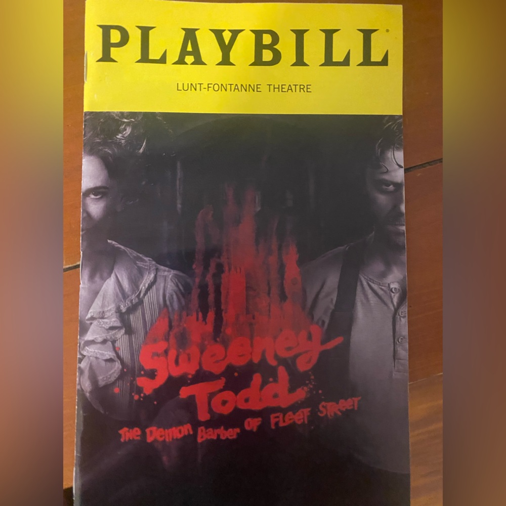 Sweeney Todd Broadway Playbill